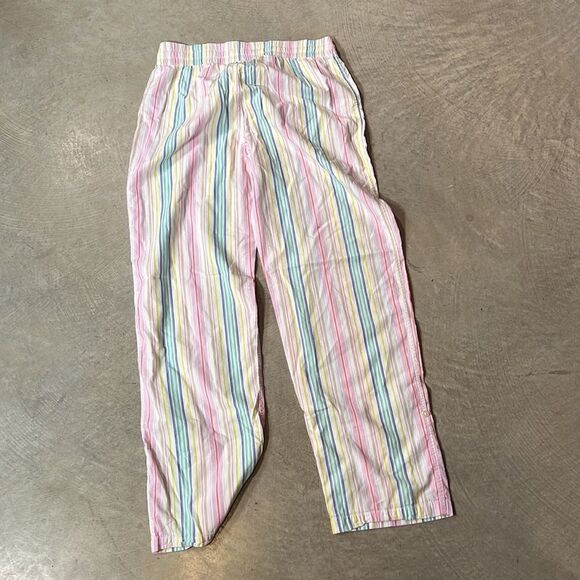 Gap Body Light Colour Yellow, Blue, Purple, Orange Striped Pyjama Pants Size Sm - Picture 4 of 4
